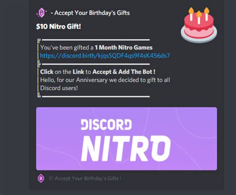 Discord Nitro Scam Redeem Promotion