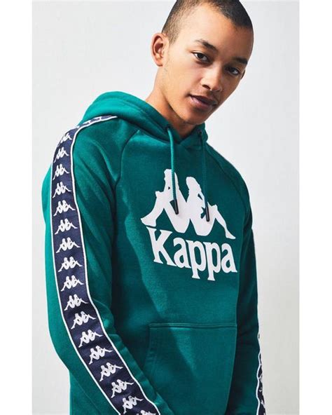 Kappa Authentic Hurtado Pullover Hoodie In Green For Men Lyst