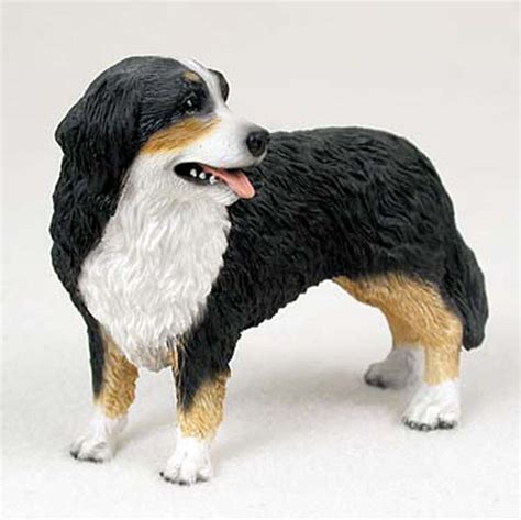 Bernese Mountain Dog Figurine Hand Painted Collectible Statue Dog