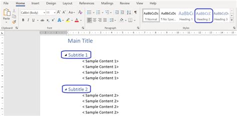 How To Create Collapsible Headings In Word TurboFuture