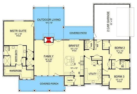 One Story Home Floor Plans Floorplansclick