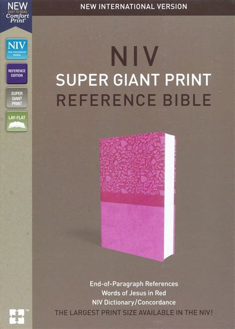 Personalized Bible Niv Super Giant Print Bible Leathersoft Etsy