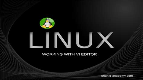 Red Hat Linux Working With Vi Editor Youtube