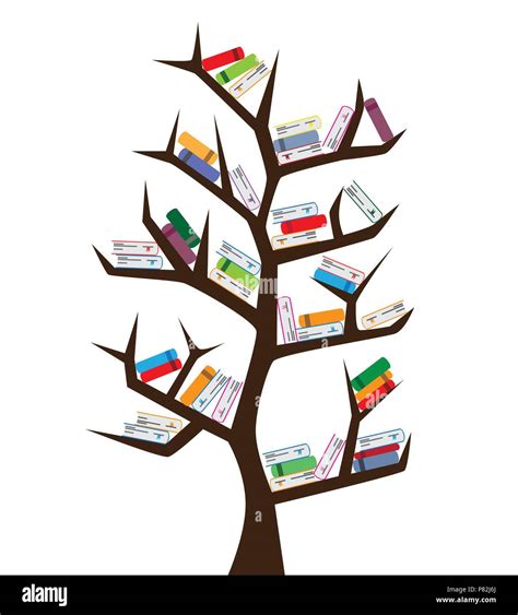 Tree Of Knowledge Tree And Books Stock Vector Image And Art Alamy