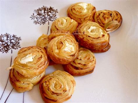 Roulés feuilletés au chèvre et miel