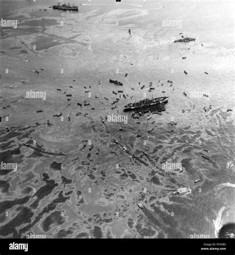 Aerial View Of Uss Mindanao Arg 3 After The Explosion Of Uss Mount
