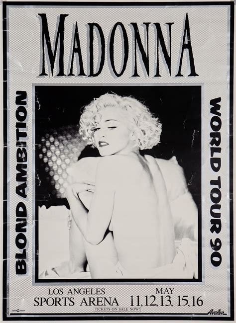 Madonna Blond Ambition Tour 1990 Original Vintage Poster Authentic Vintage Posters