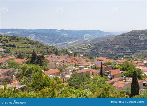 Arsos Village In The Wine Region Of Cyprus Stock Image Image Of