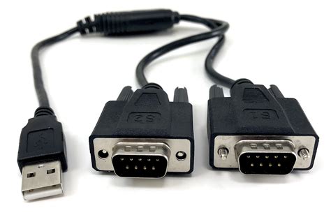 Micro Connectors Inc Plug And Play Usb To Dual Serial Db9 Adapter