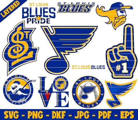St. Louis Blues Svg St Louis Blues Hockey Team Hockey logos | Etsy