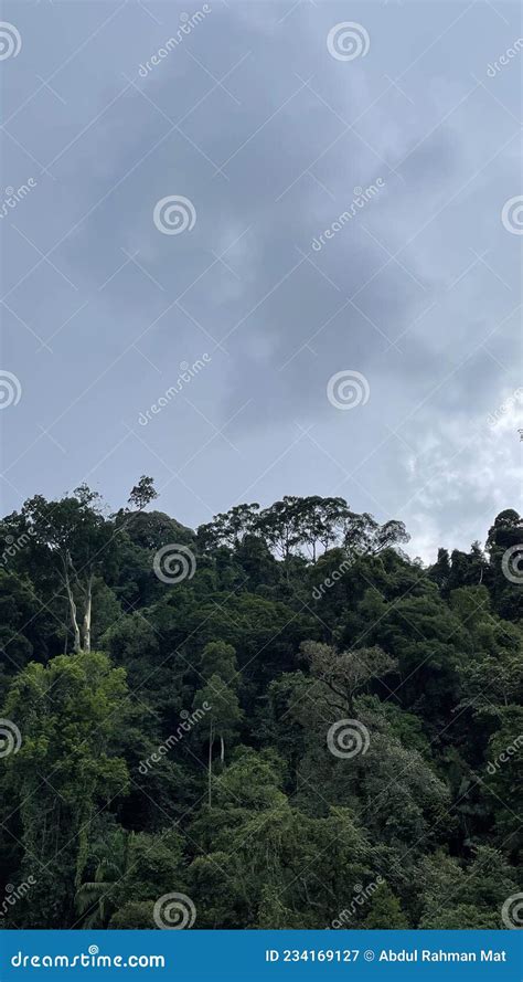 A Dark Cloud Over The Mountain Stock Image Image Of Cloud Hill