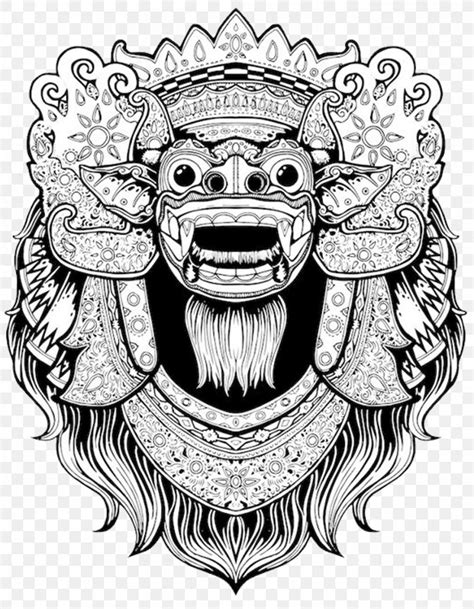 Balinese Art T Shirt Barong Drawing Png 967x1245px Bali Art