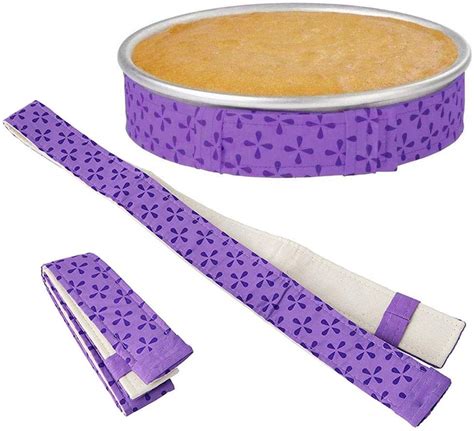 lytivagen 2 pcs cake strips for baking thick cotton bake even strips super absorbent cake pan