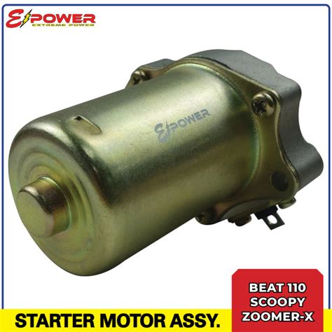E Power Starter Motor For Beat 110 Scoopy Zoomer X Lazada Ph