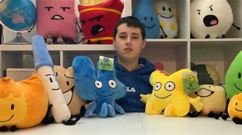 Bfdi Four And X Plushies Unboxing Youtube