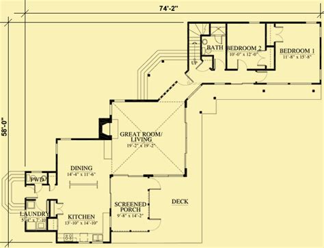Unique House Plans With Two Separate Wings And 3 Bedrooms