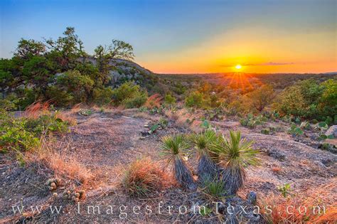 Texas Hill Country Summer Sunset 516 1 Enchanted Rock State Natural