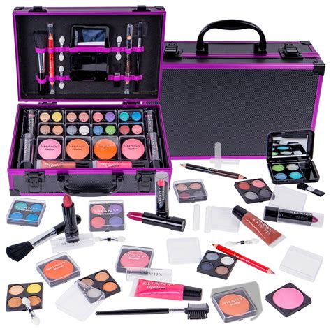 Shany Carry All Makeup Train Case With Pro Teen Makeup Set Makeup