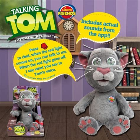 New 12 Small Talking Ben Or Tom Poke Soft Animated Plush Talk Back