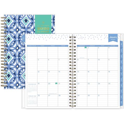 Day Designer For Blue Sky 2020 Year Weekly And Monthly Planner Flexible