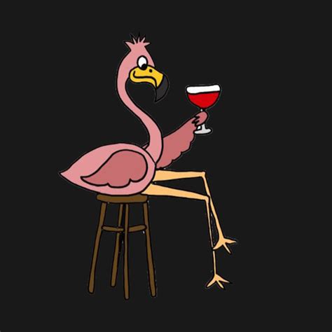 Flamingo Drinking Beer Flamingo Drinking Beer Long Sleeve T Shirt