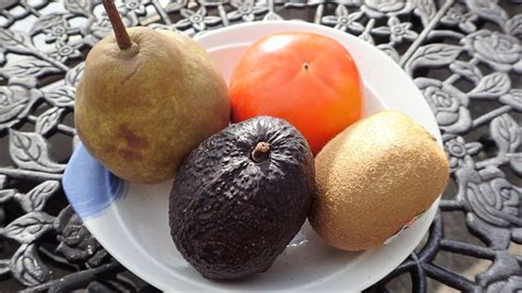 Sea Lupinuspear Japanese Persimmon Kiwi Fruit And Avocado As Todays