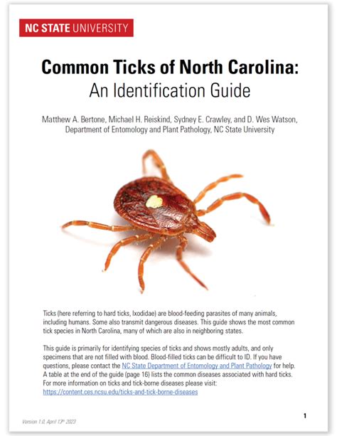 Whats That Tick New Identification Guide To Species In North Carolina