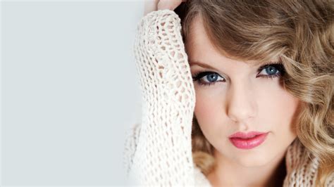 Wallpaper Face Model Blonde Long Hair Blue Eyes Celebrity Singer Taylor Swift Nose