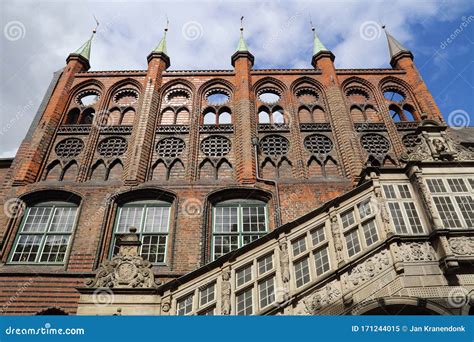 City Hall Of Lubeck Germany Stock Image Image Of Sunny Architecture