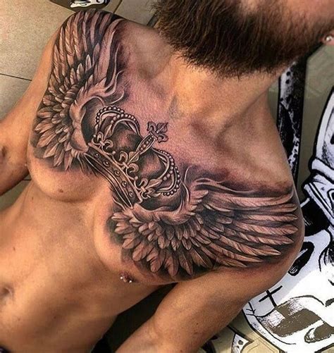 cool chest piece by christian berndt tattoo cool chest tattoos chest tattoo men chest piece