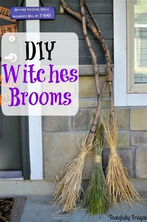 Diy Witches Brooms Easy Diy Halloween Decorations Easy Diy Halloween