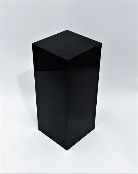 Black Acrylic Display Pedestals Museumboxes