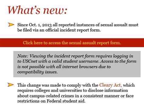 What Is Sexual Assualt Procedure At Usc Neon Tommy