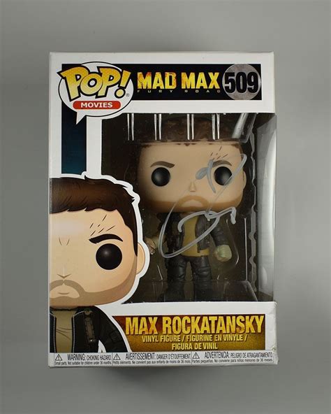 Tom Hardy Mad Max 509 Signed Funko Pop Doll Certified Authentic Jsa Coa