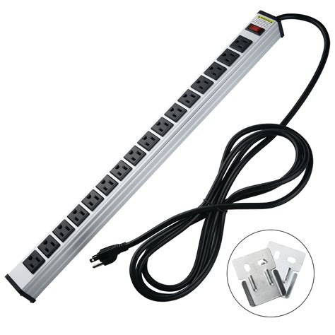 16 Outlets Power Strip Offers 15a 125v Multi Outlet Ac Power 1875w