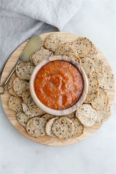 roasted eggplant red pepper dip it s a veg world after all®