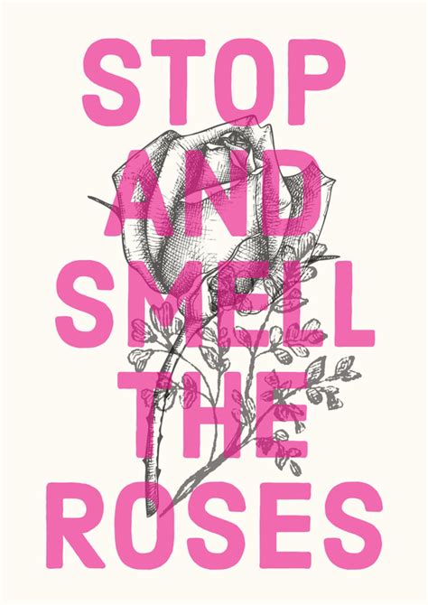 Stop And Smell The Roses Print Etsy
