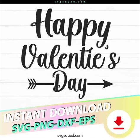 Happy Valentines Day Free Svg Png Eps Dxf Cut File For Cricut