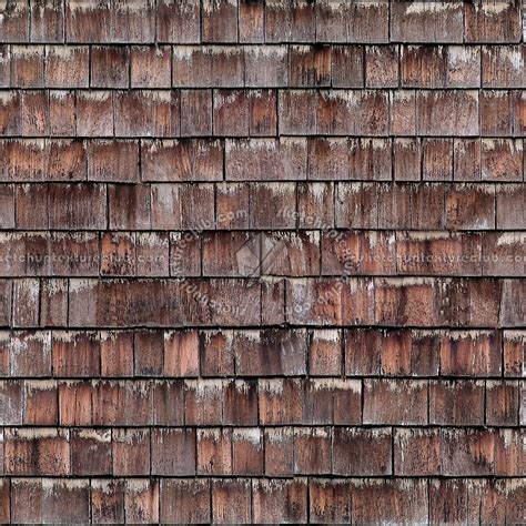 Wood Shingle Roof Texture Seamless 03833
