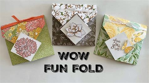 How Easy Can This Fun Fold Be All You Need Is Designer Series Paper