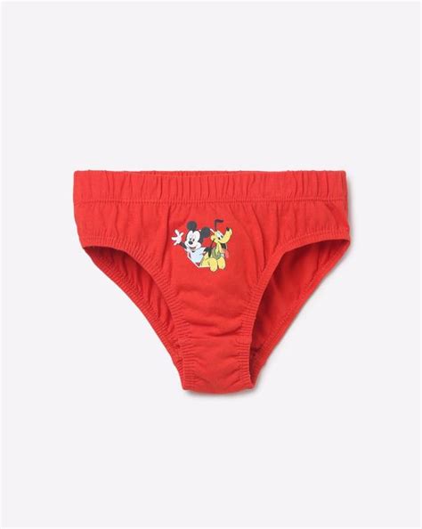 Pack Of 3 Mickey Mouse Print Briefs Jiomart