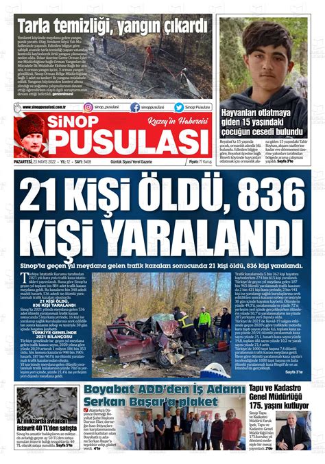 May S Tarihli Sinop Pusulas Gazete Man Etleri