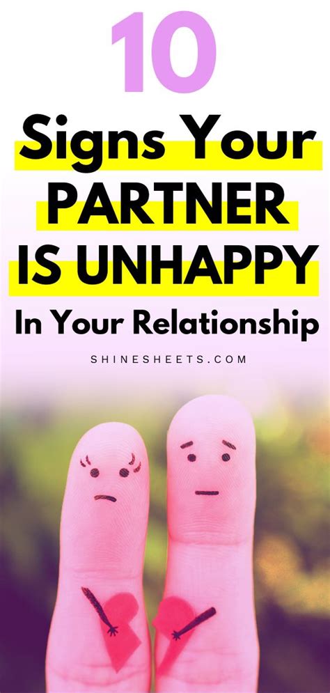 10 signs your partner is unhappy in your relationship unhappy relationship unhappy marriage