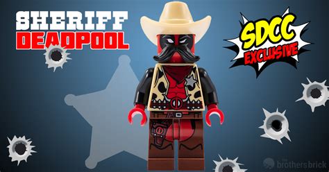 Sheriff Deadpool Minifigure Revealed As San Diego Comic Con 2018 Lego