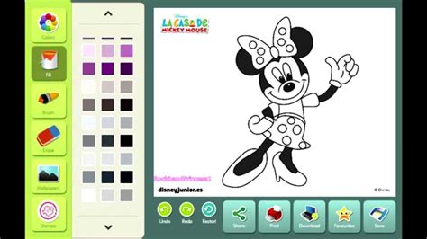 Game info online coloring game for mickey mouse's friend, minnie mouse. Minnie Mouse Coloring Games - Disney Minnie Mouse Games ...