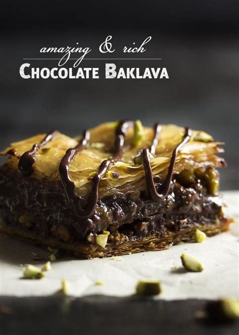 This Chocolate Baklava Is Packed Full Of Pistachios And Bittersweet