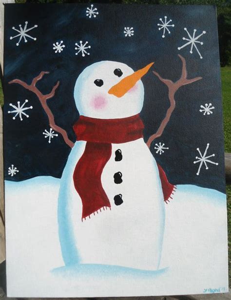 20 Snowman Pictures To Paint