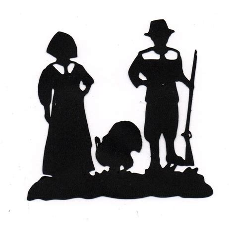 items similar to s a l e thanksgiving pilgrim turkey silhouette die cut for scrap booking or