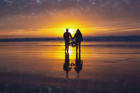 Couple Beach Sunset Free Photo On Pixabay Pixabay