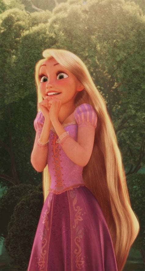 The Princess From Tangled In Time Is Looking Up At Her Face And Holding
